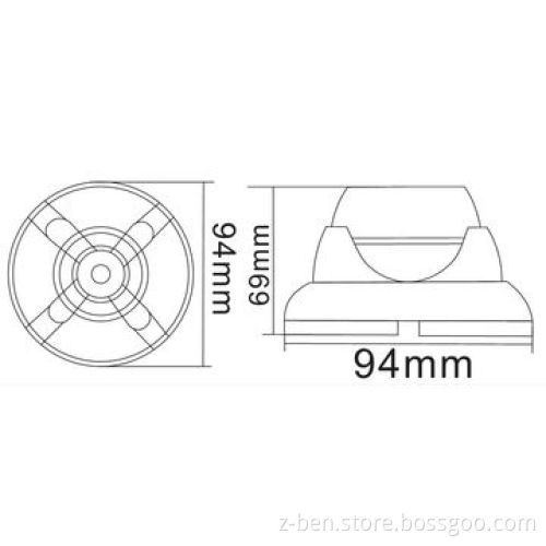 IR Speed Dome Camera with IR Distance of 20m and 1/3-inch Sony/Sharp CCD CMOS